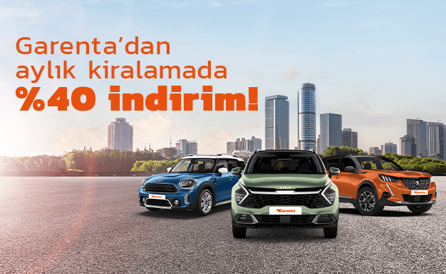 Aylık kiralamaya özel avantajlı fiyatlar seni bekliyor.